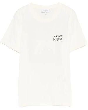 Maison Kitsuné Printed T-Shirt - White