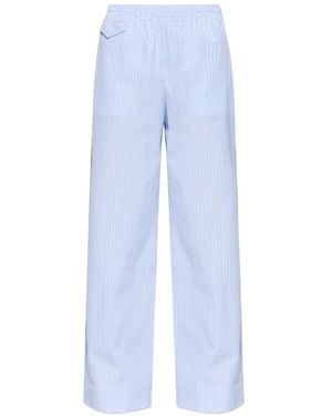 A.P.C. Striped Wide-Leg Pants - Blue