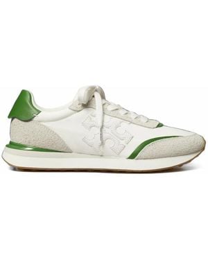 Tory Burch Destiny Logo-Patch Sneakers - White