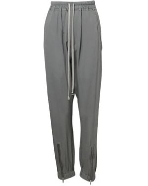 Rick Owens Pantalones De Chándal Con Cordones - Gris