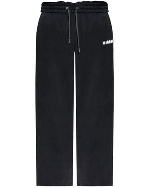 MISBHV Logo-Detail Drawstring Track Pants - Black