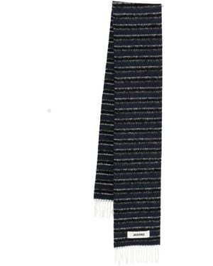Jacquemus Striped Scarf - Black