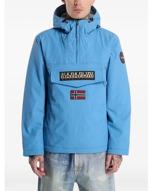 Napapijri Rainforest Winter Hooded Jacket - Blue