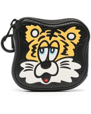 KENZO Tiger-Head Wallet - Black