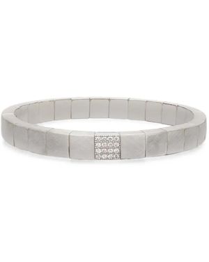 ’ROBERTO DEMEGLIO Scacco Diamond Stretch Bracelet - White