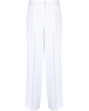 Missoni Zigzag Tailored Pants - White