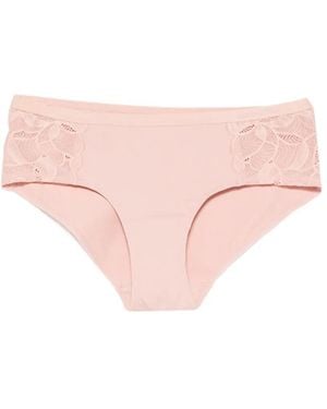 Marc O' Polo Lace-Panel Briefs - Pink