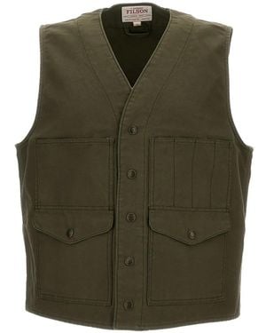 Filson Pockets Buttoned Vest - Green