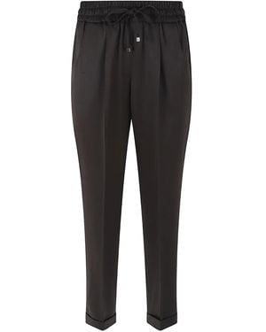 Kiton Drawstring-Fastening Pants - Black