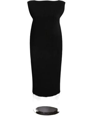 KHAITE Malik Midi Dress - Black