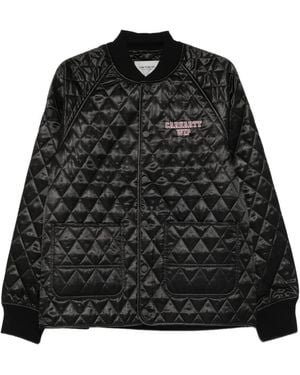 Carhartt キルティング サテンジャケット - ブラック