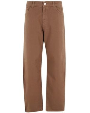 FEDERICA TOSI Patch Pocket Jeans - Brown