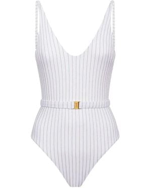 Bikinville Bañador Ilva Con Cinturón - Blanco
