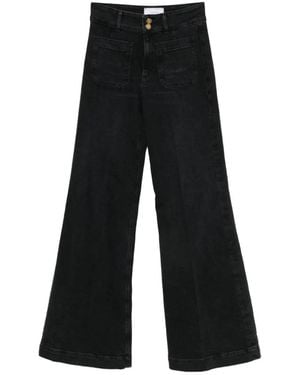 The Seafarer Vaqueros Anchos Con Bolsillo De Parche - Negro