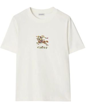 Burberry T-Shirt With Print - White