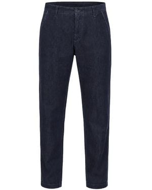 Transit Button-Fastening Patch-Pocket Jeans - Blue
