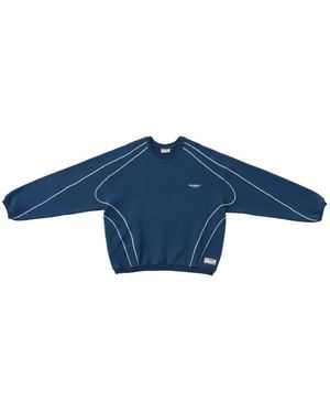 SUMMER GAMES Piping-Detail Sweatshirt - Blue