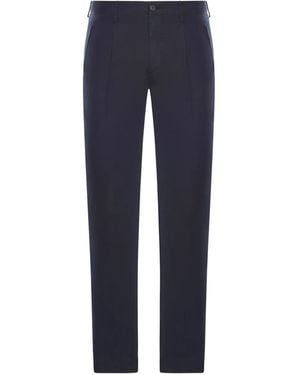 Incotex Pleated Chino Trousers - ブルー