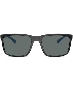 Arnette Stripe Rectangle-Frame Sunglasses - Gray