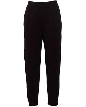 Max Mara Elasticated-Waistband Track Pants - Black