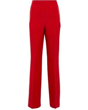 Roland Mouret テクスチャード パンツ - レッド