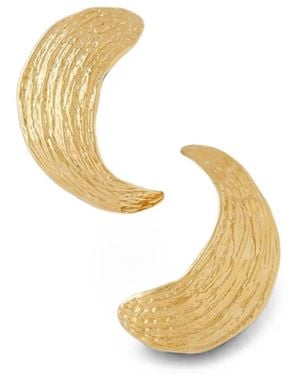 YSSO Broken Shell Earrings - Metallic