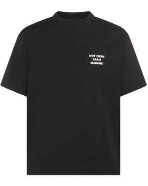 Drole de Monsieur The Slogan T-Shirt - Black
