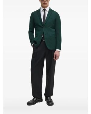 Sisley Single-Breasted Blazer - Green