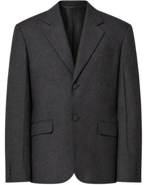 Plan C Single-Breasted Blazer - Black