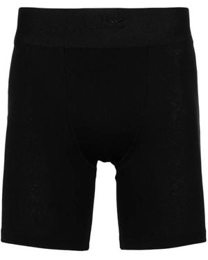 Ludovic de Saint Sernin Logo-Embroidered Cyclist Shorts - Black