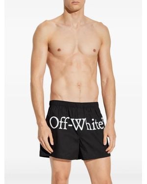 Off-White c/o Virgil Abloh Katoenen Boxershorts Met Logoprint - Zwart
