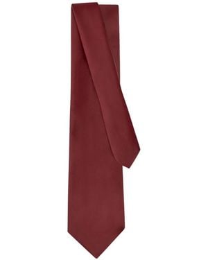 Ferragamo Nappa Leather Tie - Red
