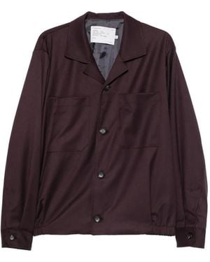 Imperial Elasticated-Hem Jacket - Purple