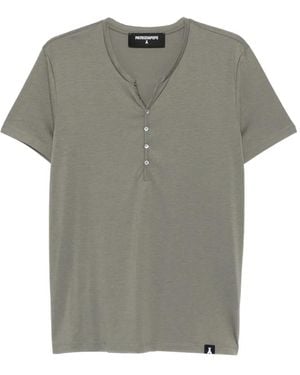 Patrizia Pepe Henley T-Shirt - Grey
