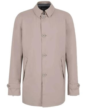 Herno Button-Up Waterproof Coat - Pink