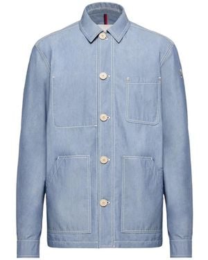 Moncler Elorn Multi-Pocket Shirt Jacket - Blue