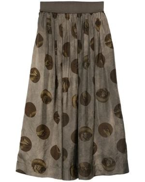 Uma Wang Gillian Long Skirt - Grey