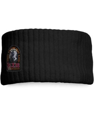 Parajumpers Geripptes Calane Stirnband Mit Logo-Patch - Schwarz