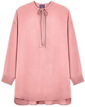 Giorgio Armani Blouse À Col Noué - Pink