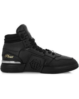Philipp Plein Zapatillas altas Hexagon - Negro
