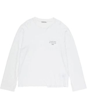 Acne Studios Pocket Long-Sleeve T-Shirt - White