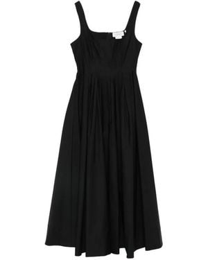 Sportmax Square-Neck Maxi Dress - Black