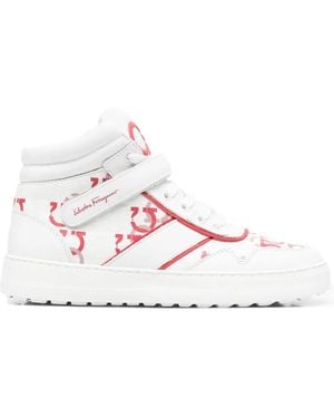 Ferragamo Noè ハイカット スニーカー - ピンク