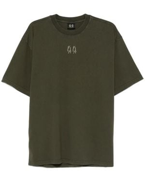 44 Label Group T-Shirt En Coton À Logo Brodé - Vert