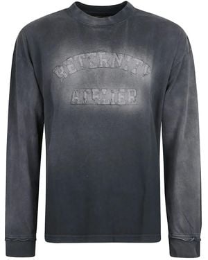 RETERNITY T-Shirt mit Logo-Applikation - Grau