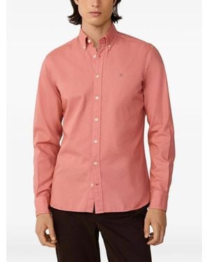 Hackett Garment-Dyed Oxford Shirt - Pink