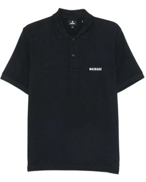 Mackage Polo Con Logo Estampado - Negro