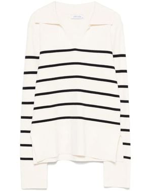 Philo-Sofie Cashmere Jersey a rayas - Blanco