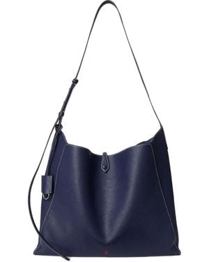 Polo Ralph Lauren Leather Cross Body Bag - Blue