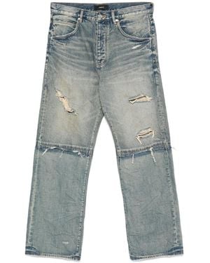 Purple Brand Distressed Wide-leg Jeans - ブルー